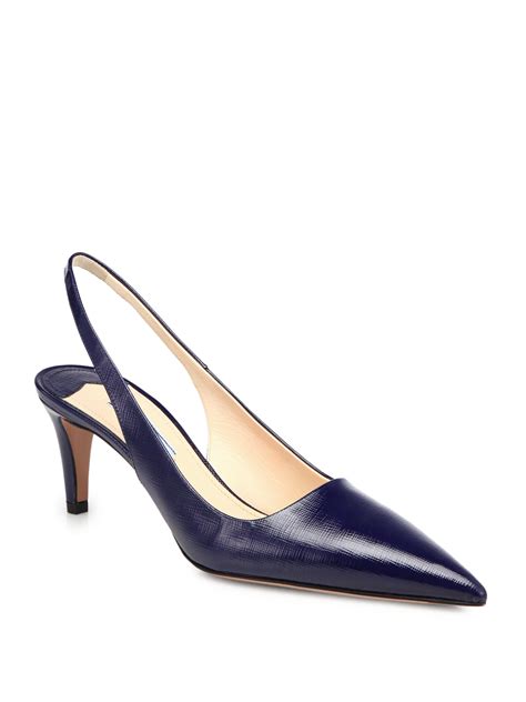 prada saffiano slingback pump